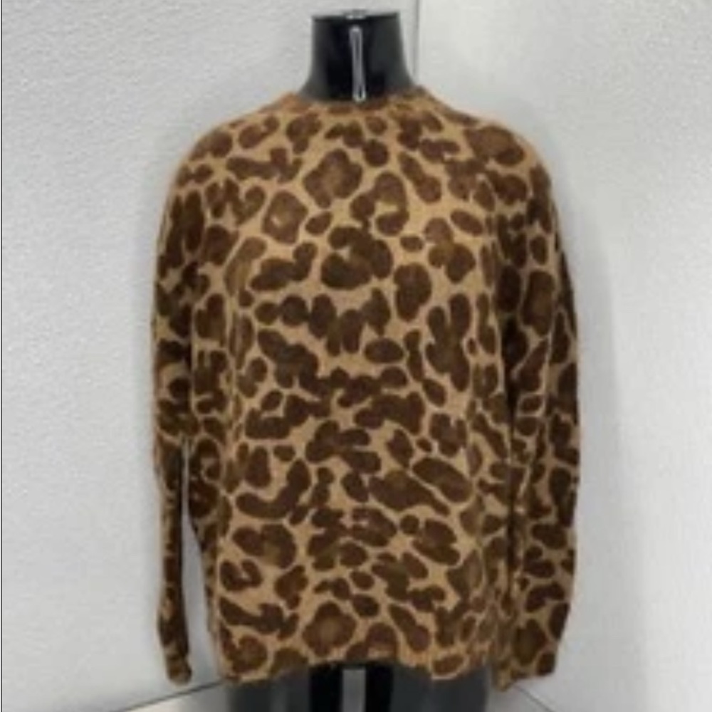 Sezane Leopard Print Sweater